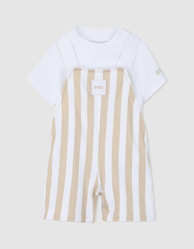BOSS - Dungarees And T Shirt - Kids