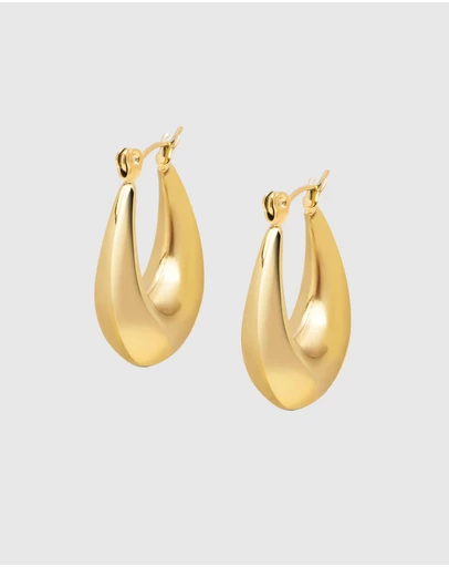 Nialaya Jewellery - Clasp Hoop Earrings