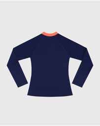 Aqua Blu Kids - Building Blocks Long Sleeve Rash Vest - Teens