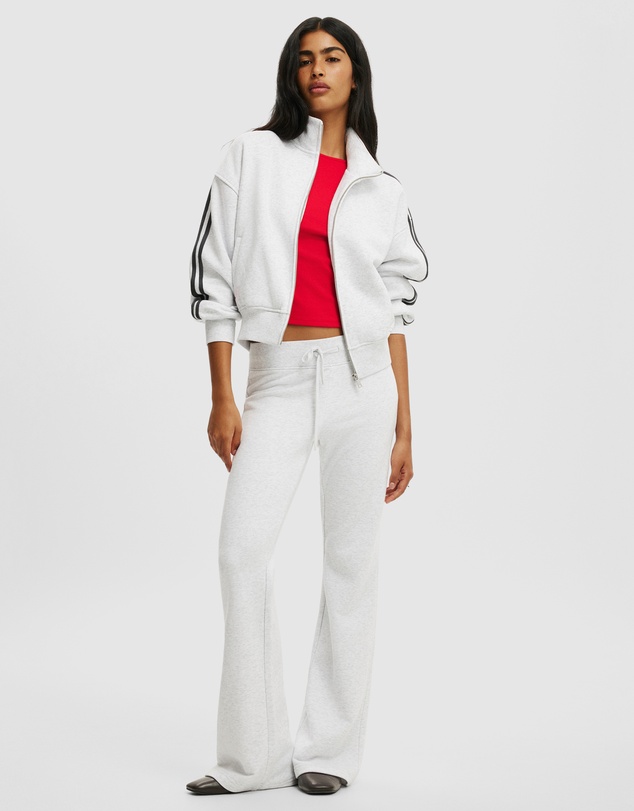 Cotton On - Funnel Neck Fleece Zip Through Sweat