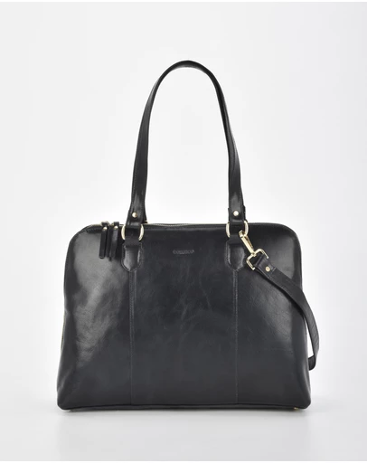 Cobb & Co - Fawkner Structured Leather Business Bag
