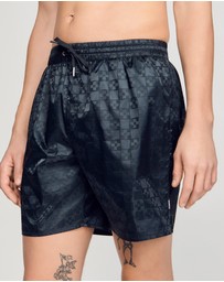 Sandro - Squarecross Jacquard Mdc Swim Shorts