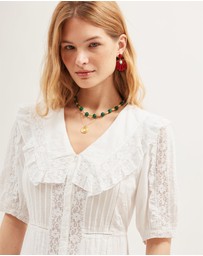 Rixo - Edina Dress Pansy Embroidery