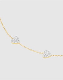 Rosefield - Three Hearts Gold-Tone Bracelet