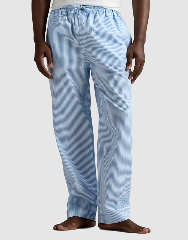 Polo Ralph Lauren - Polo Bear Striped Cotton Pajama Pants