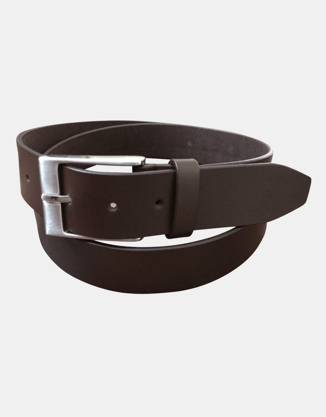 Jacaru - Jacaru 6013 Classic Men Leather Belt Brown 40mm