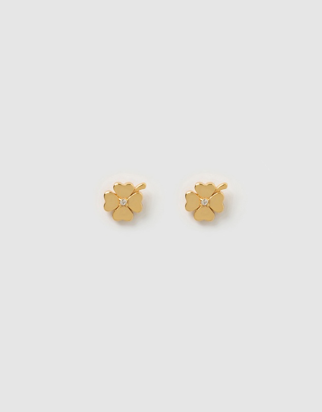 Arms Of Eve - Four Leaf Clover Gold Studs