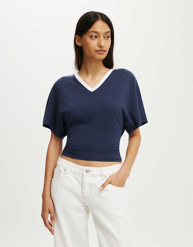 Cotton On - Blair Batwing V Neck