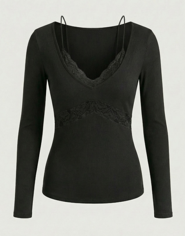 Style Addict - Noa Lace Long Sleeve Top