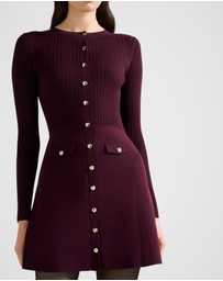 Forever New - Issie Long Sleeves Knitted Mini Dress