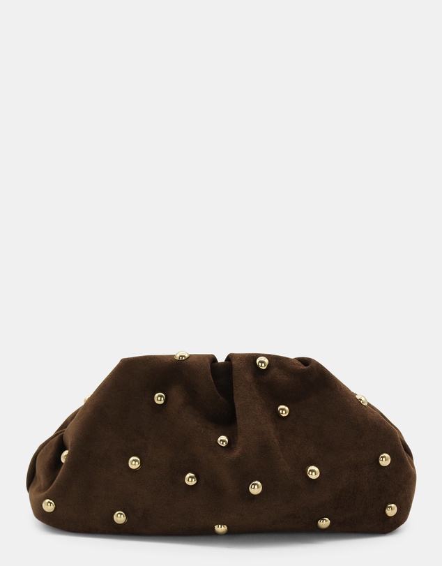 Morgan & Taylor - Beaux Clutch in Chocolate Brown