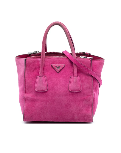 Pre-Loved by Azura Reborn - Pre-Loved Small Scamosciato Twin Pocket Satchel