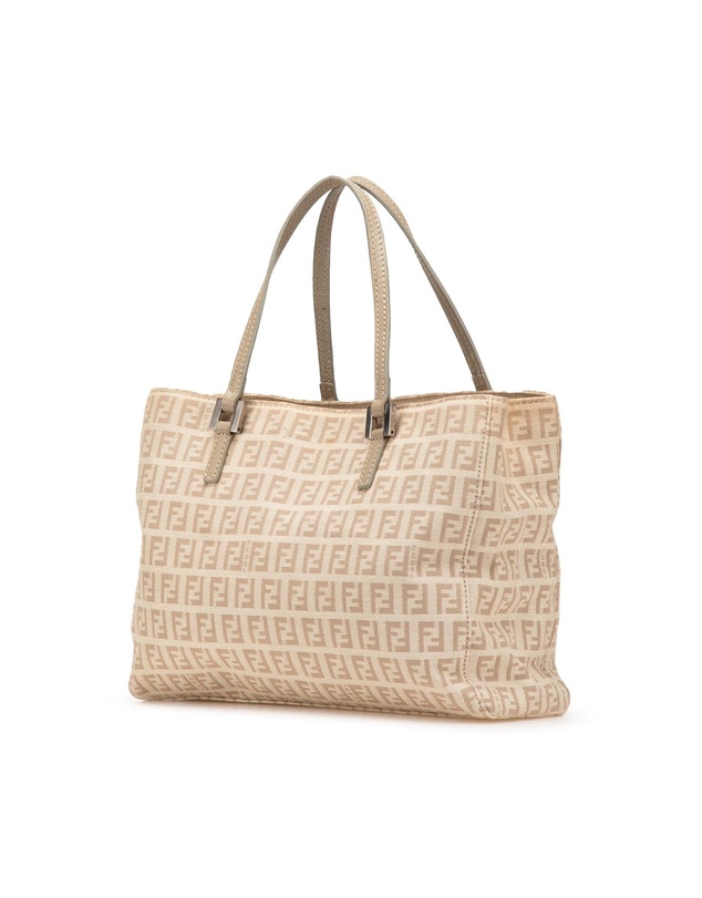 Pre-Loved by Azura Reborn - Pre-Loved fendi FF Logo Canvas Tote Bag