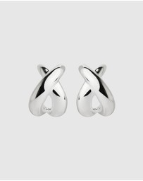 Najo - Oceane Silver Stud Earring