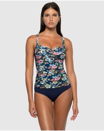 Nip Tuck Swim - Garden Gate Joanne Multifit Ruched Front Tankini Top