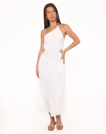 Petal & Pup - Olivea Midi Dress - White