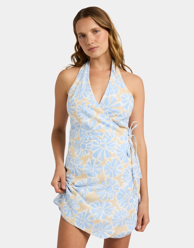 Roxy - Womens Daisy Haze Vista Wrap Mini Dress