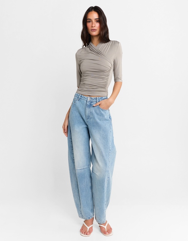 Madison The Label - Cora Barrel Jeans