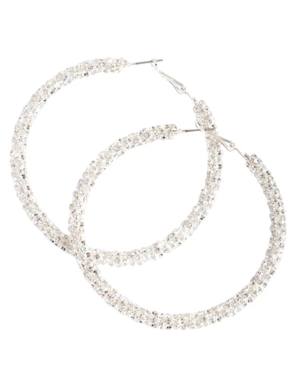 Lovisa - Diamante Hoop Earrings