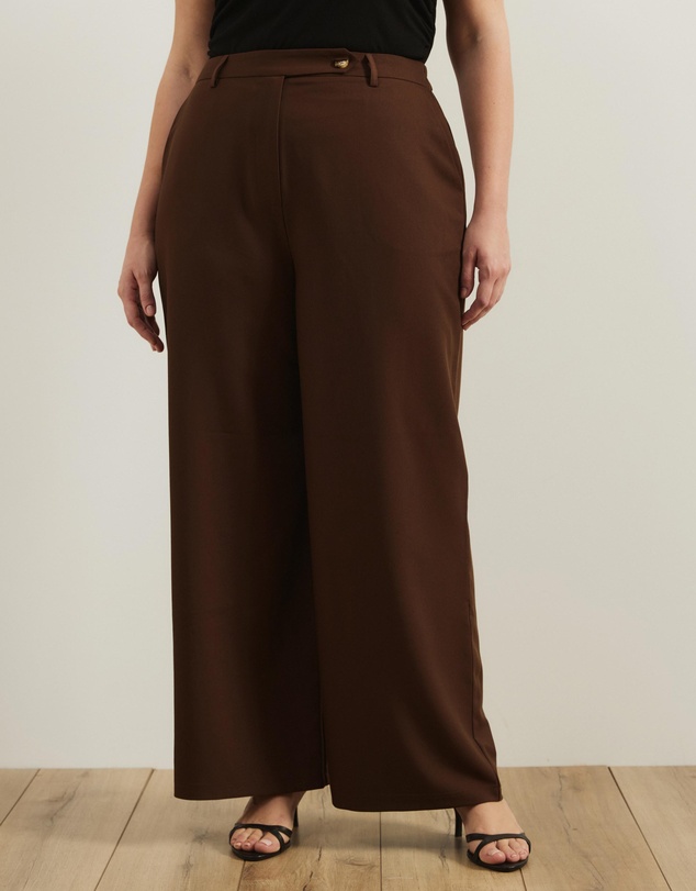 Atmos&Here Curvy - Agnes Pleated Tailored Pants