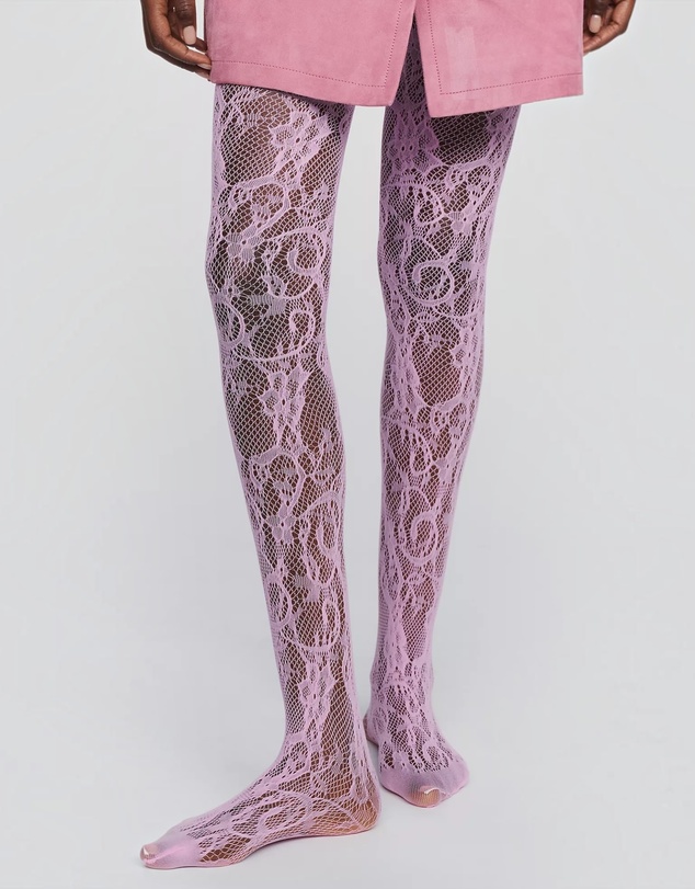 High Heel Jungle - Rosa Lace Tights