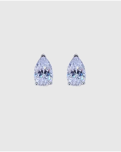 Izoa - Teardrop Stud Earrings
