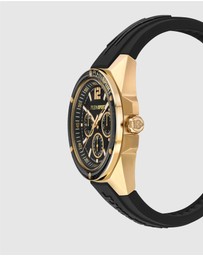 Plein Sport - TIGERMASTER PRO Black Multifunction Dial and Silicone Strap
