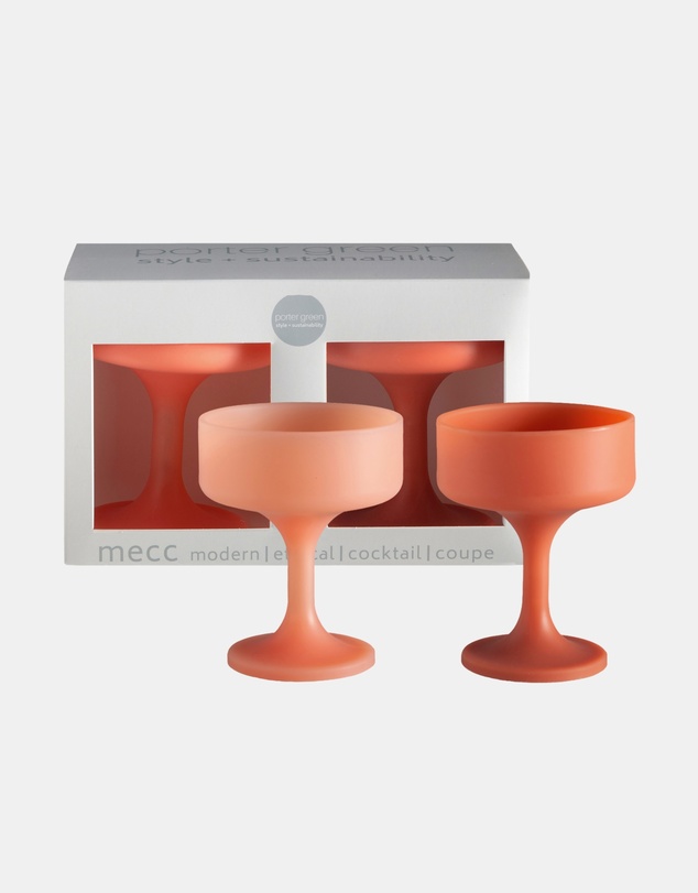 porter green - mecc | silicone unbreakable cocktail glasses
