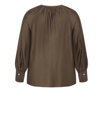 City Chic - Felicity Relaxed V Neck Shirt