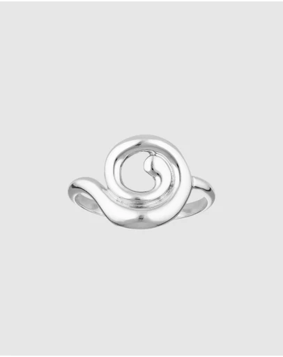 HOUSE OF SLANI - Organic Spiral Silver Ring