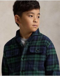 Polo Ralph Lauren - Plaid Cotton Flannel Camp Shirt - Teens