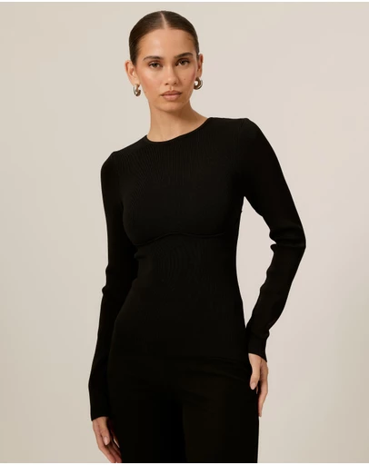 Tussah - Crew Neckline With Under Bust Seam Top