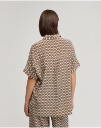Oxford - Jasmine Short Sleeve Printed Shirt