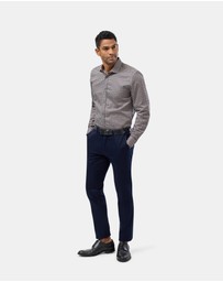 Brooksfield - Autumn Floral Print Slim Fit Dress Shirt