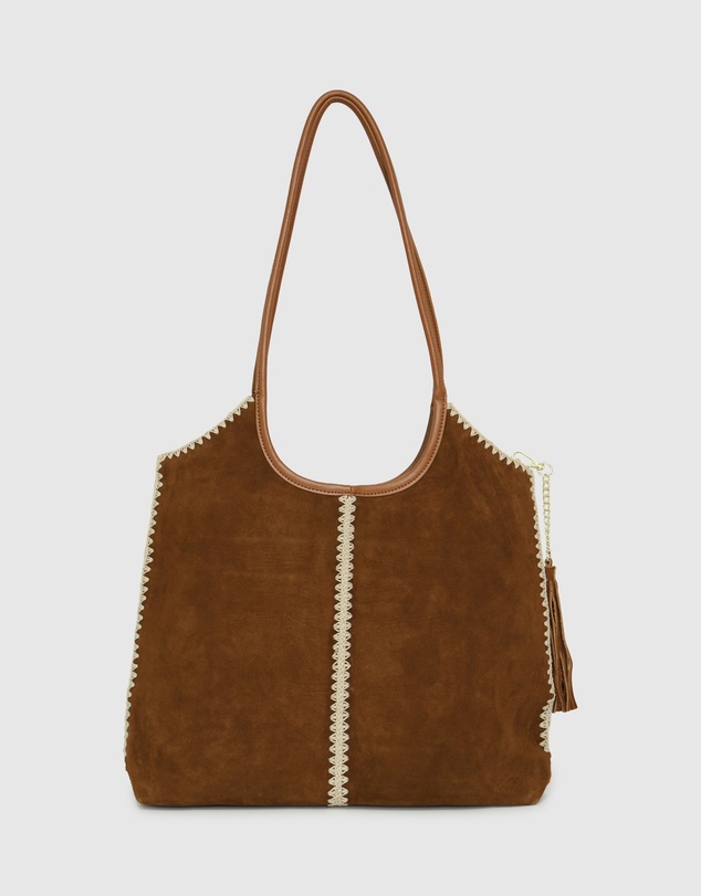 Belle & Bloom - Back To Friends Suede Shopper