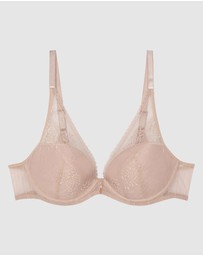 Passionata - Maddie Wired Padded Plunge Bra With Lace