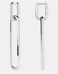 PDPAOLA - Rodeo Drop Silver Earrings