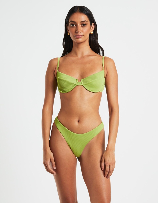 Subtitled - Rib Cut Out Underwire Bikini Top