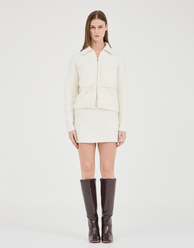 FRIEND of AUDREY - Nyra Boucle Knit Mini Skirt