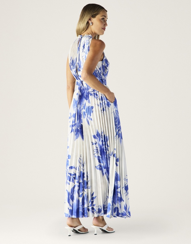 MOS The Label - Isola Plisse Maxi Dress