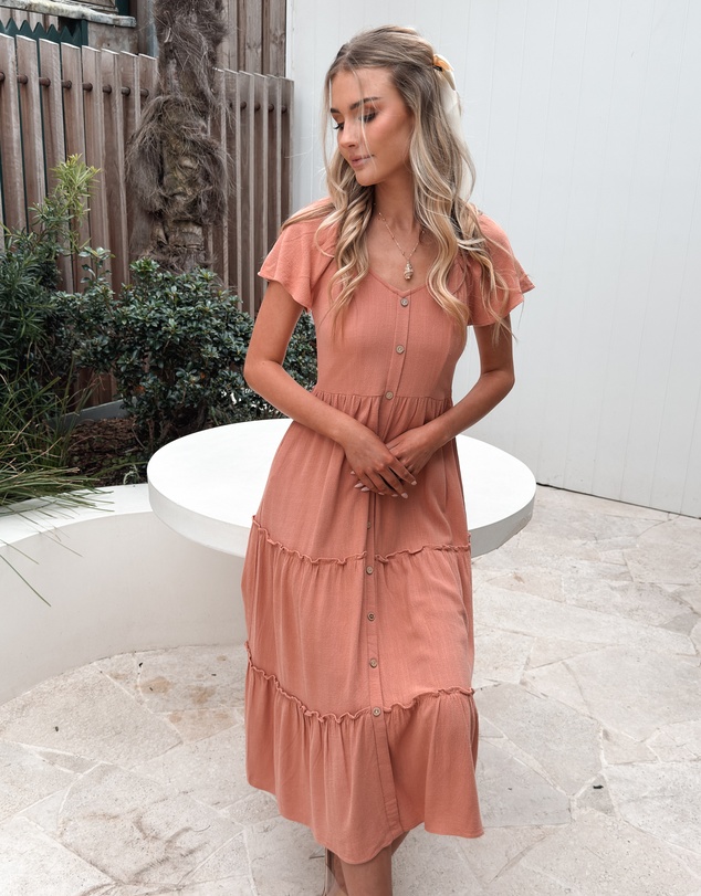 Esther & Co - Celie Dress - Rust