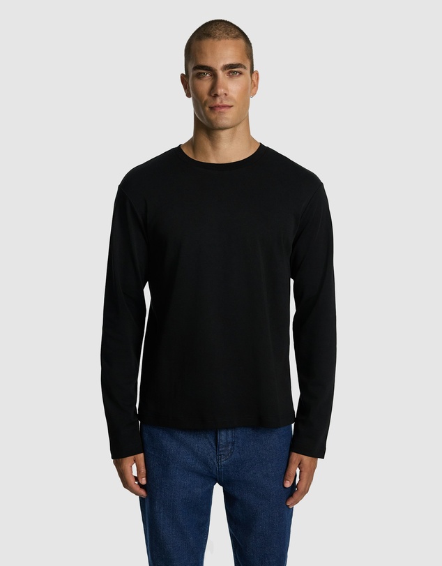 yd. - Zander Long Sleeve Mercerised Cotton Tee