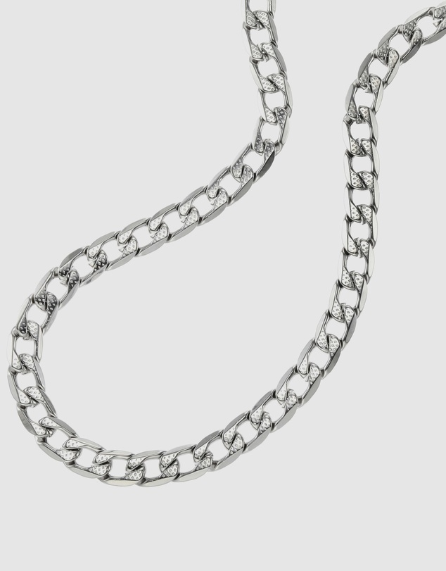 Diesel - Steel Silver-Tone Necklace