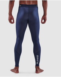 SKINS - SKINS Compression Men's Series-1 Running/Gym Long Tight Navy Blue
