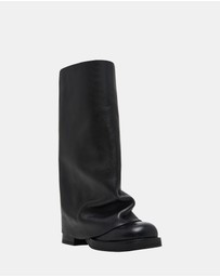 Steve Madden - Benton Black Leather Boots