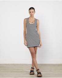 Cirkular - Pre-Loved - Luuda Striped Jersey Mini dress
