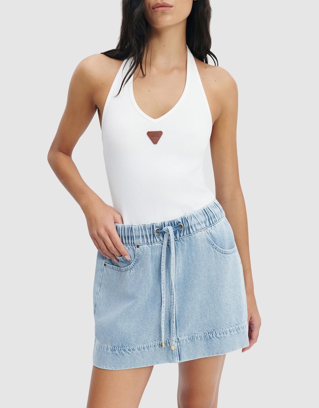 Aje Studio - Margot Denim Mini Skirt