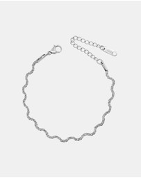 Zoe Olivia - Waterproof Solara Textured Wave Bracelet