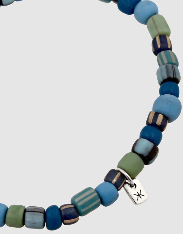Kuzzoi - ICONIC EXCLUSIVE - Mixed Bead Bracelet with Oxidised Silver Elements