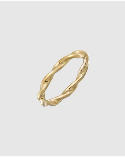 Elli Jewelry - Ring Twisted Brass Collection